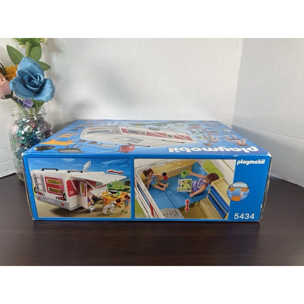 Playmobil 5434 Summer Fun Camping Family Caravan Play Set 